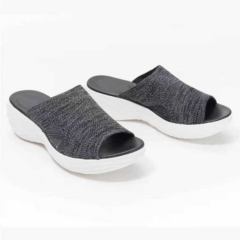 Comfortable Elastic Slide Sandals