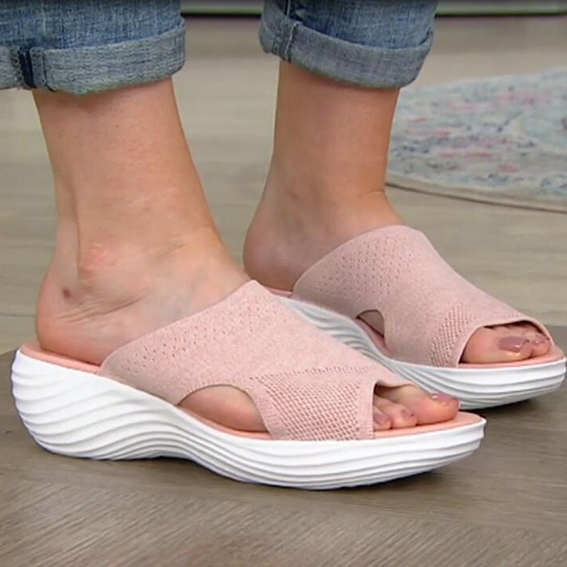 Comfortable Elastic Slide Sandals