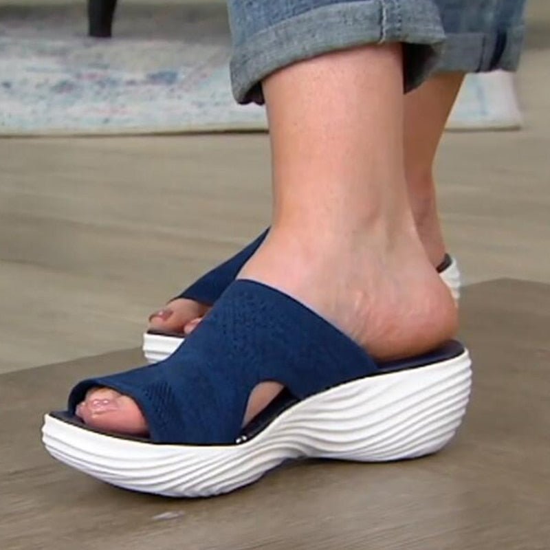 Comfortable Elastic Slide Sandals