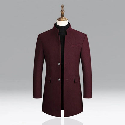 Men's Wool Classic Coat Formal - VibreMode