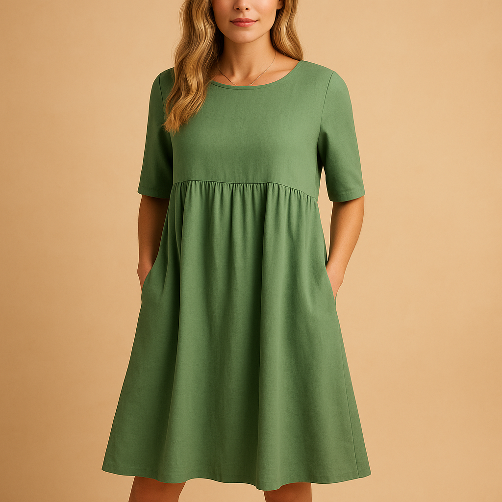 Women’s vintage midi dress with retro silhouette and flattering fit, perfect for parties, daily wear, and special occasions in any season.