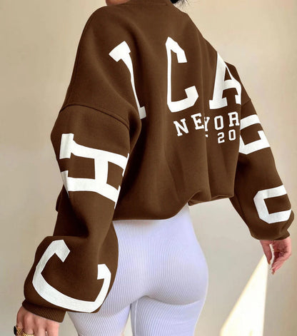 Image of Virginia | Women's Oversized Crew Neck Sweatshirt