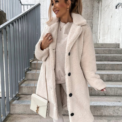 Image of Virginia | Women's Oversized Teddy Long Coat