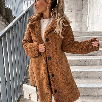 Image of Virginia | Women's Oversized Teddy Long Coat