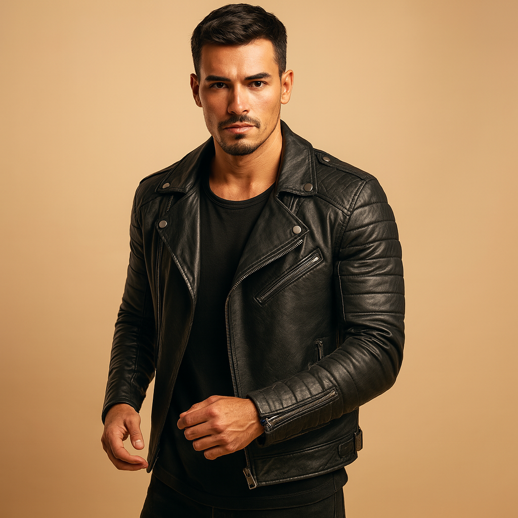Rugged Mens Motorcycle Rain Jacket - VibreMode