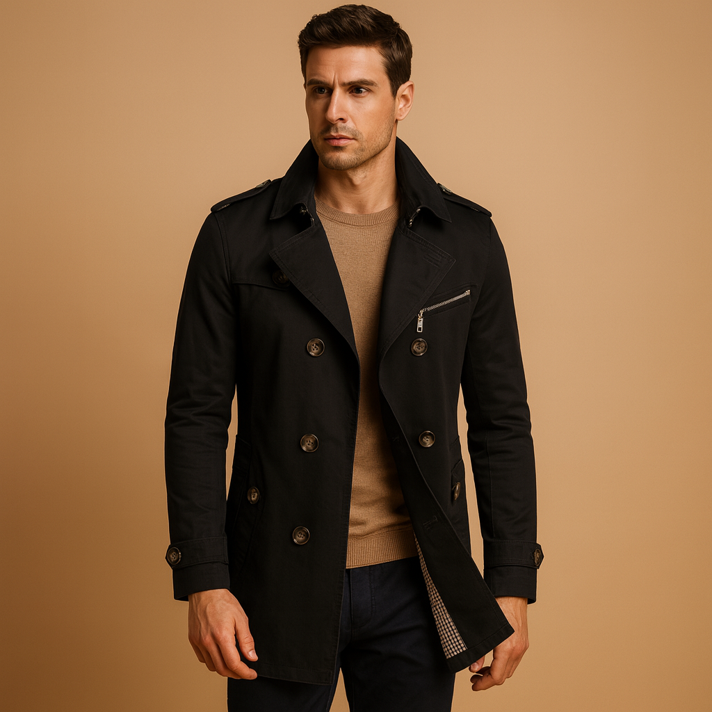 Classic Mens Raincoat Jacket - VibreMode