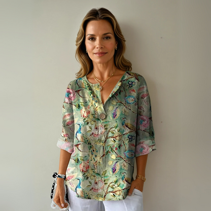 Elegant Women's Floral Pattern Top