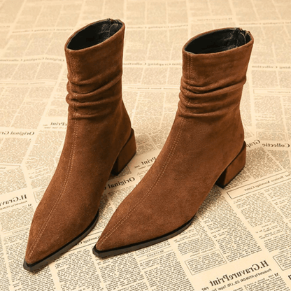 Women's Knee High Leather Boot - VibreMode