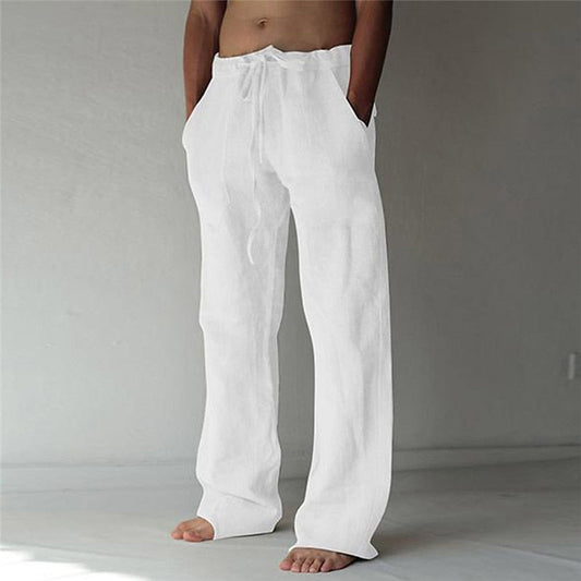 Men's Linen Casual Pants - VibreMode