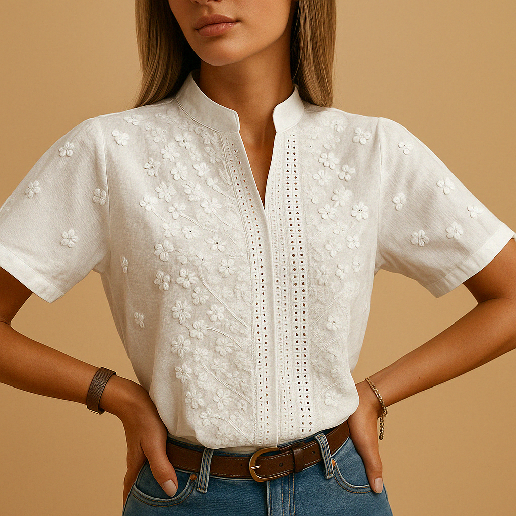 Women's Elegant White Blouse