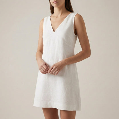 Women's A-Line Mini Dress V-Neck
