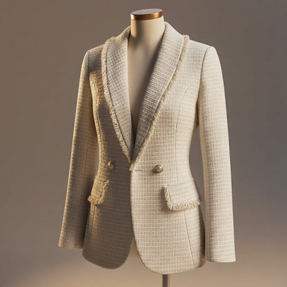 Luxury Textured Women's Blazer