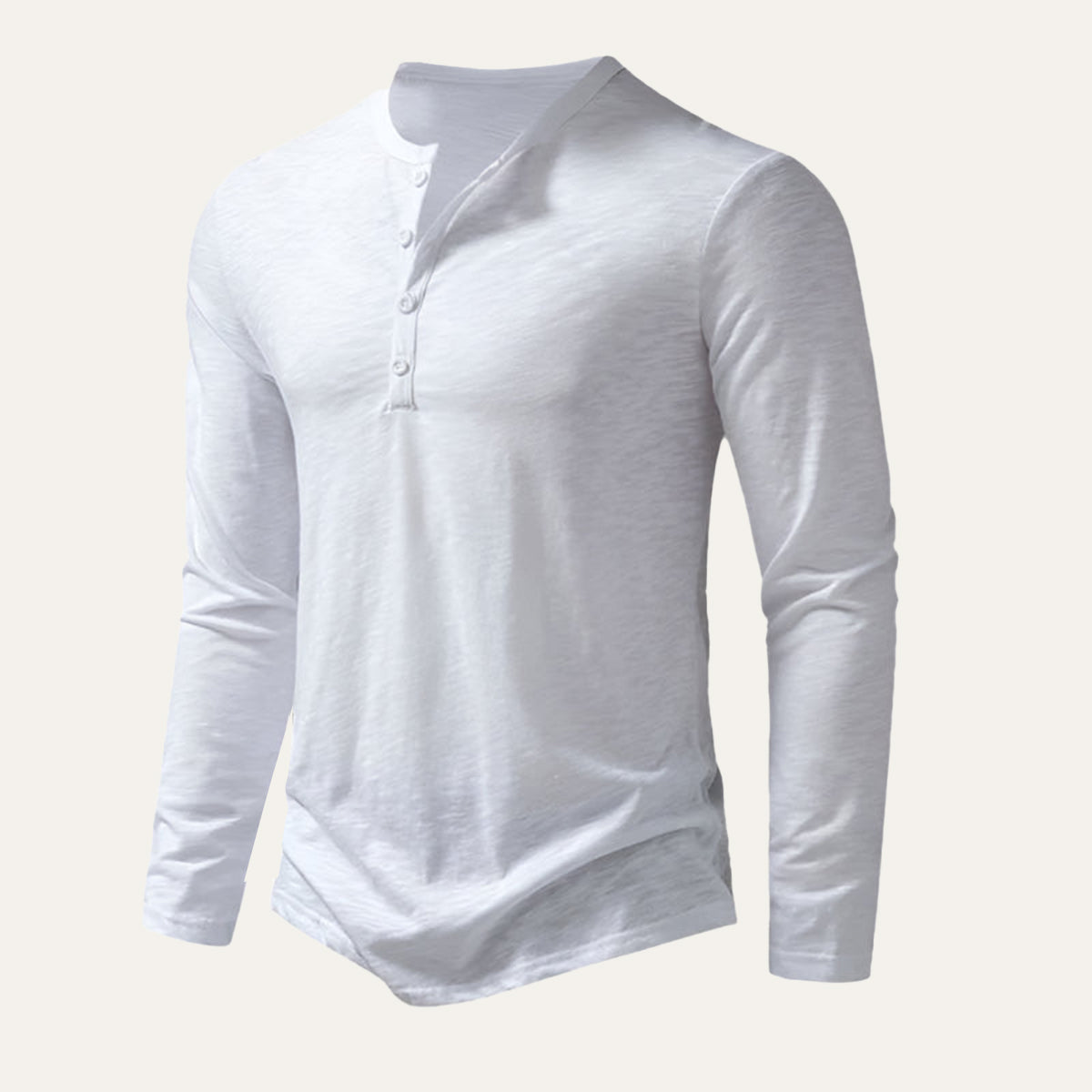 Men's Cotton Long Sleeve Polo Shirt