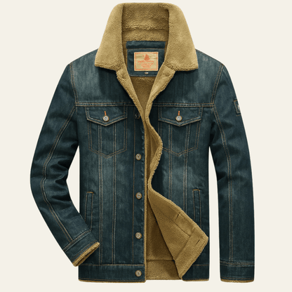 Men's Denim Button-Down Jacket
