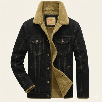 Men's Denim Button-Down Jacket