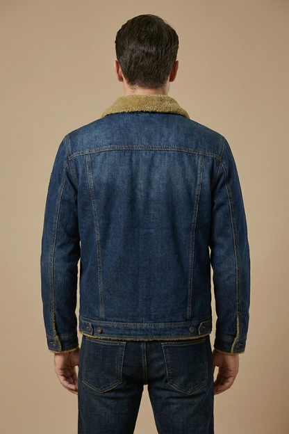 Men's Denim Button-Down Jacket
