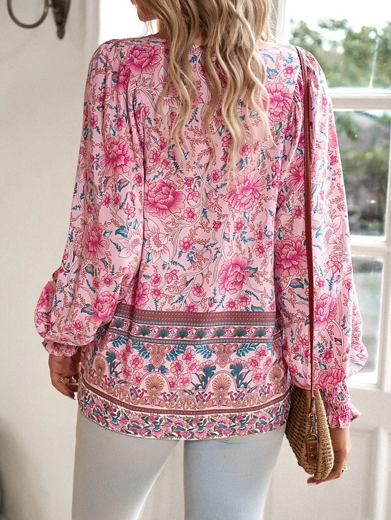 Image of Willow | Women's Long Sleeve Floral Blouse