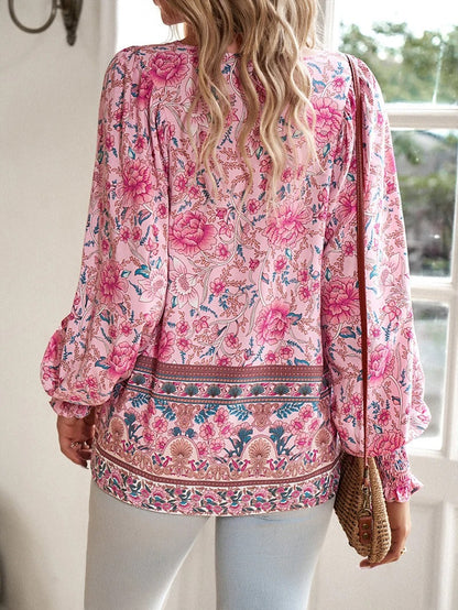 Image of Willow | Women's Long Sleeve Floral Blouse