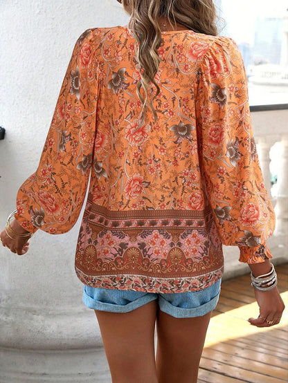 Image of Willow | Women's Long Sleeve Floral Blouse