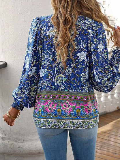 Image of Willow | Women's Long Sleeve Floral Blouse
