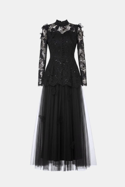 Image of Willow | Women's Long Sleeve Lace Maxi Dress