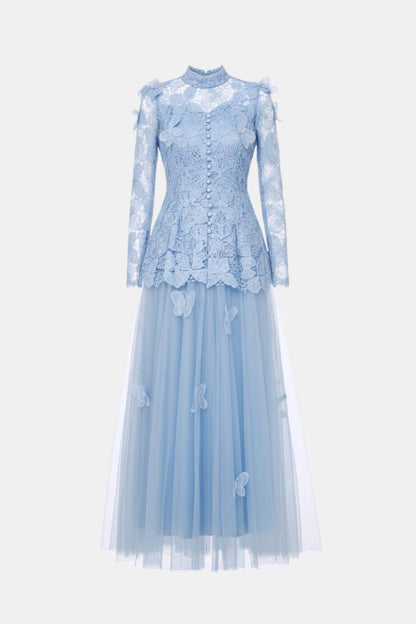 Image of Willow | Women's Long Sleeve Lace Maxi Dress