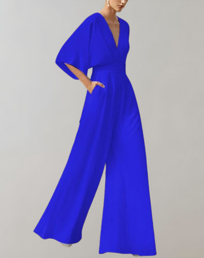 Women's Wide Leg Jumpsuit Two Piece Set