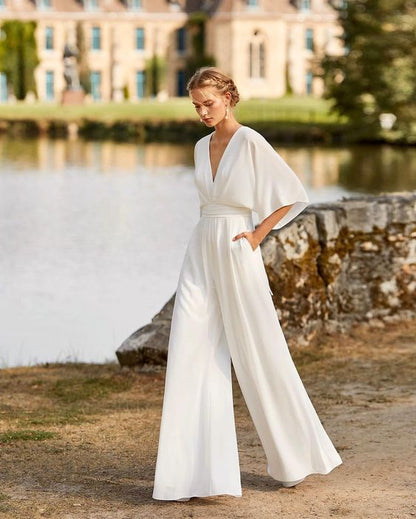 Women's Wide Leg Jumpsuit Two Piece Set