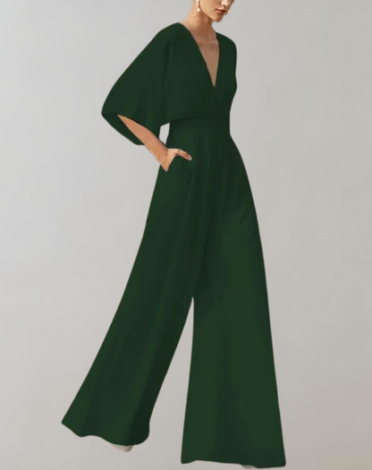 Women's Wide Leg Jumpsuit Two Piece Set