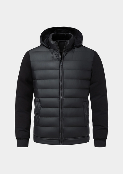 Wilson Men's Puffer Jacket Hooded Water Resistant - VibreMode