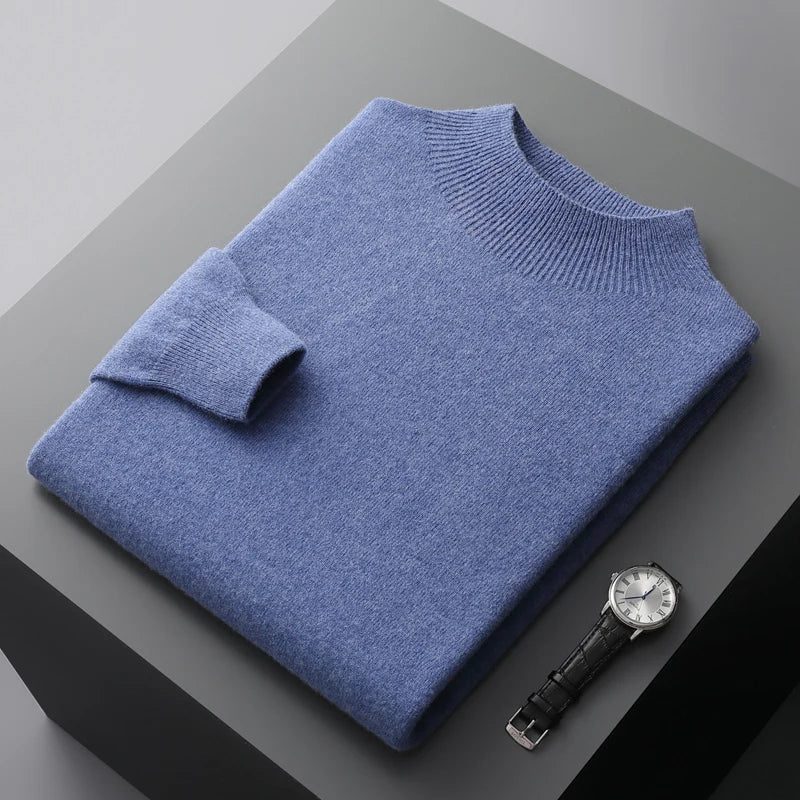 Wilson Men's Knit Sweater Mock Neck - VibreMode