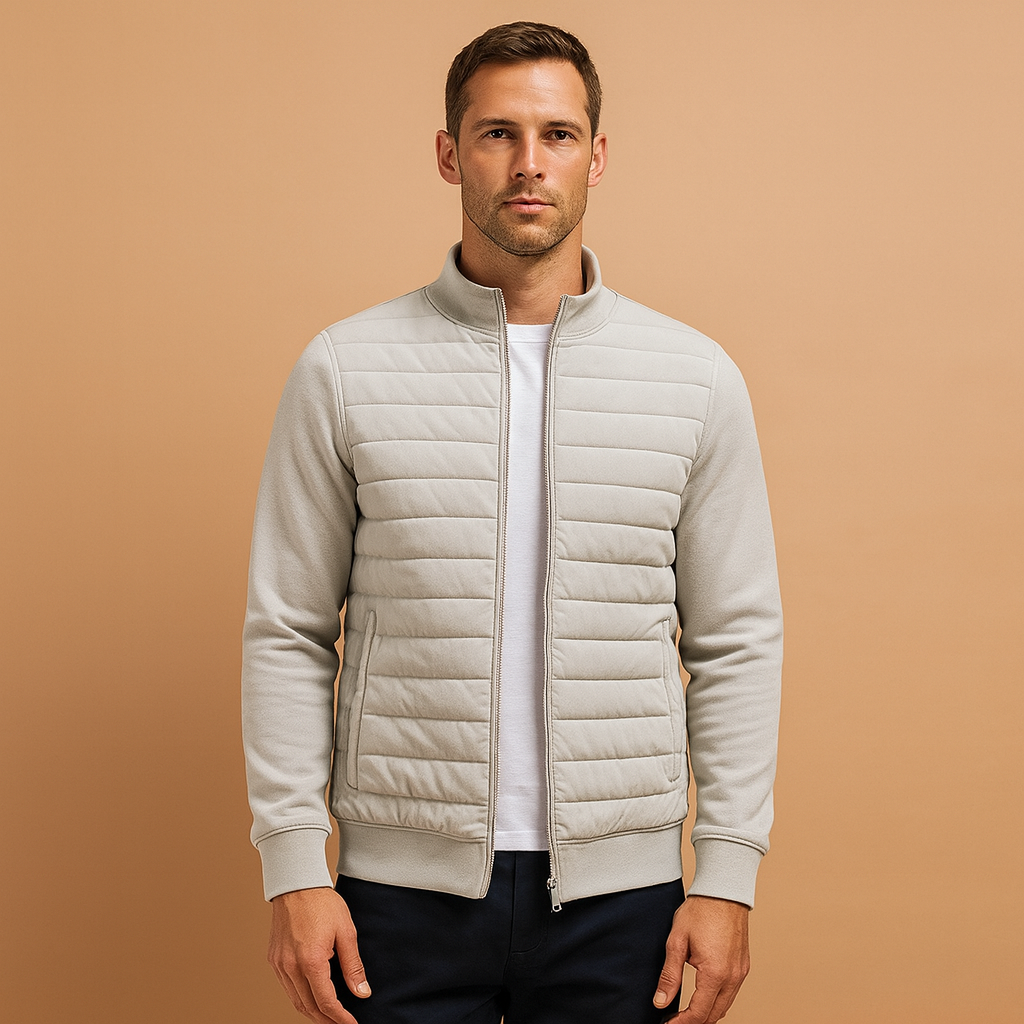 Men's High Collar Winter Jacket - VibreMode