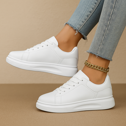 Simple Classic White Women's Shoes