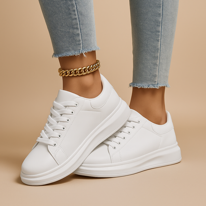 Simple Classic White Women's Shoes