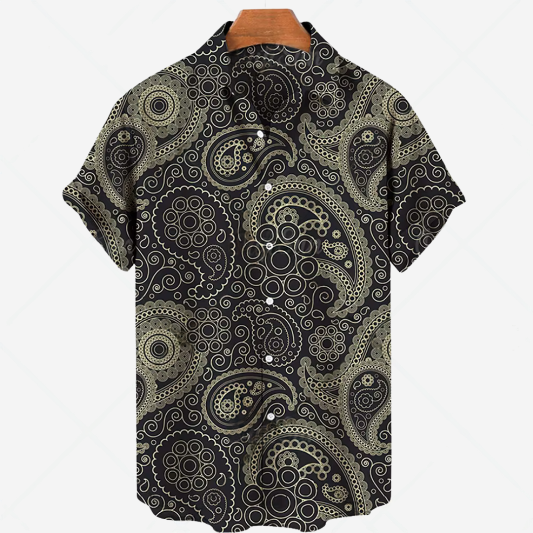 Casual Short Sleeve Printed Shirt