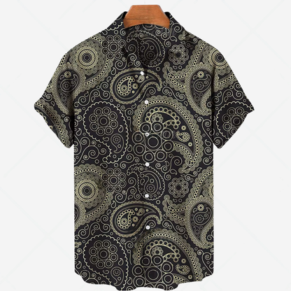 Casual Short Sleeve Printed Shirt