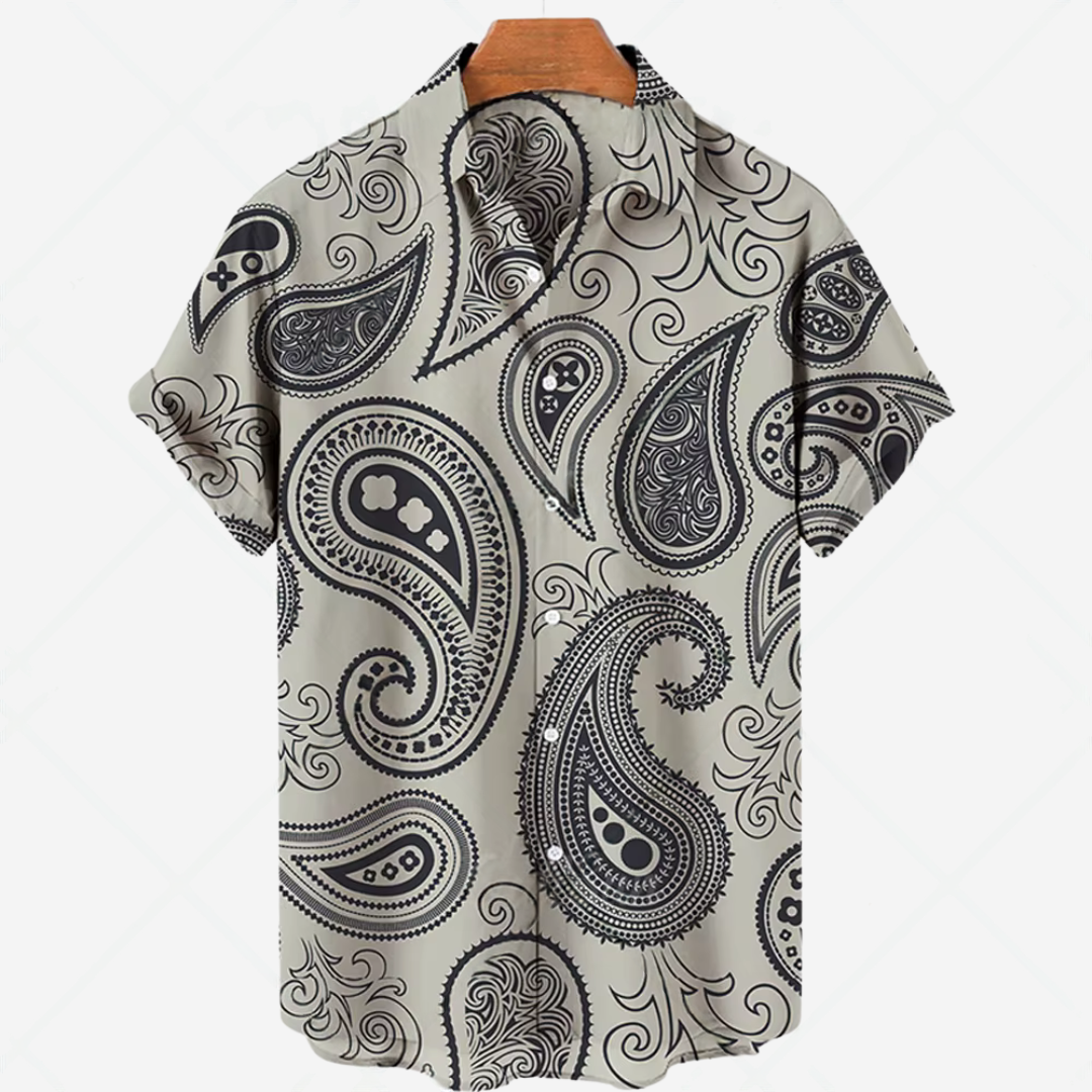 Casual Short Sleeve Printed Shirt