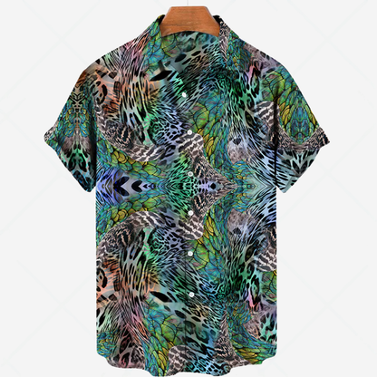 Casual Short Sleeve Printed Shirt - VibreMode