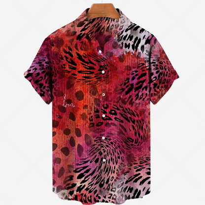 Casual Short Sleeve Printed Shirt