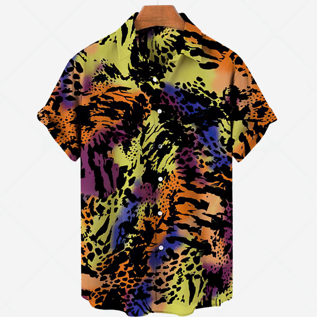 Casual Short Sleeve Printed Shirt