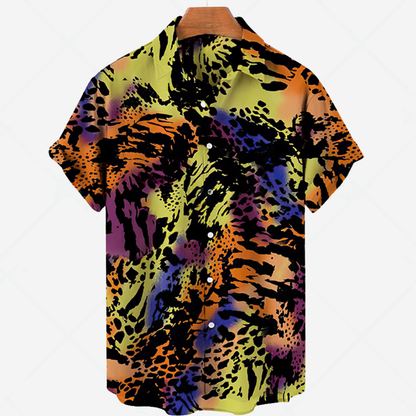 Casual Short Sleeve Printed Shirt