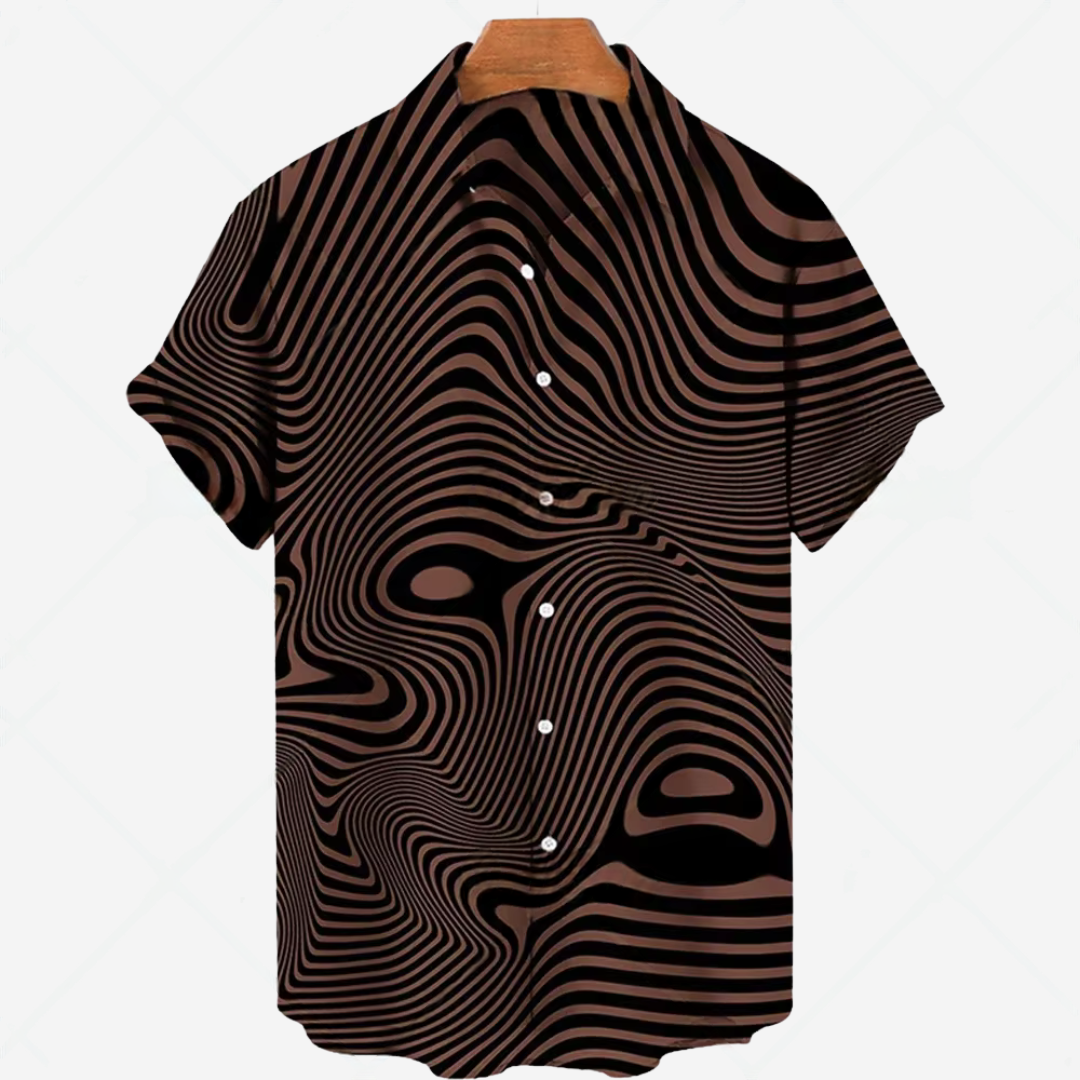 Casual Short Sleeve Printed Shirt