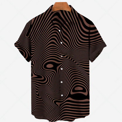 Casual Short Sleeve Printed Shirt