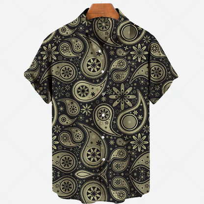 Casual Short Sleeve Printed Shirt