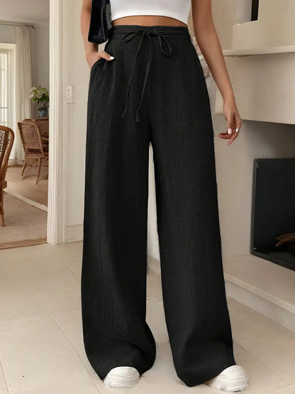 Image of Women's High-Waisted Wide Leg Pants