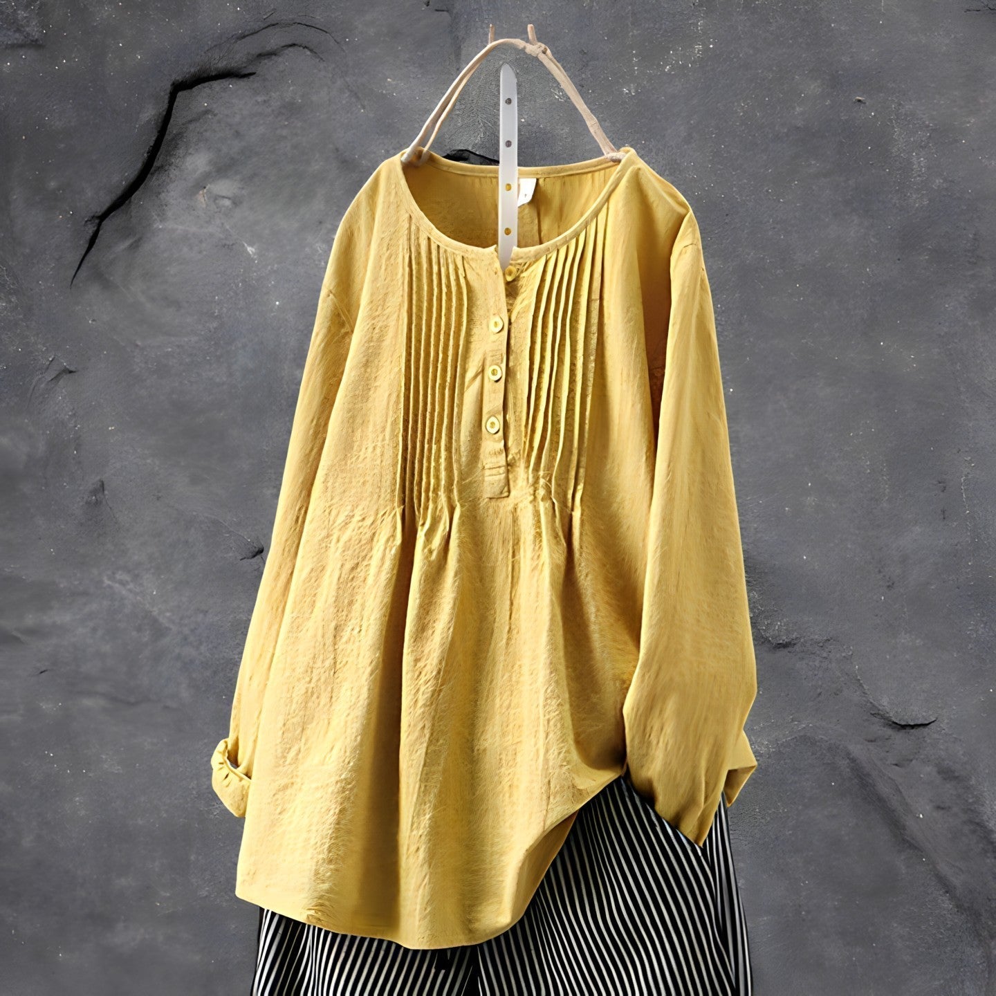 Image of Women's Long-Sleeve Peplum Blouse