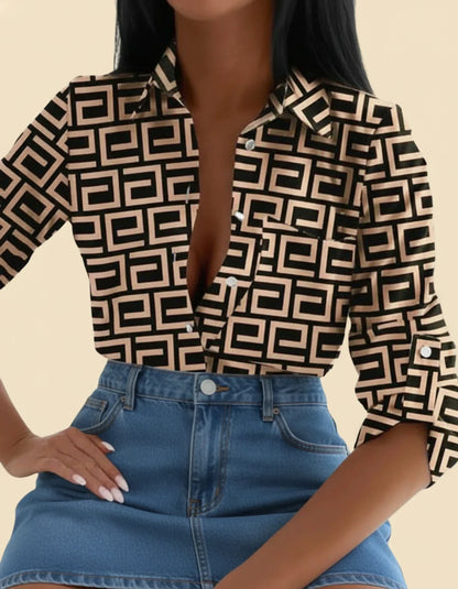 Chic Vertical Striped Summer Top for Women