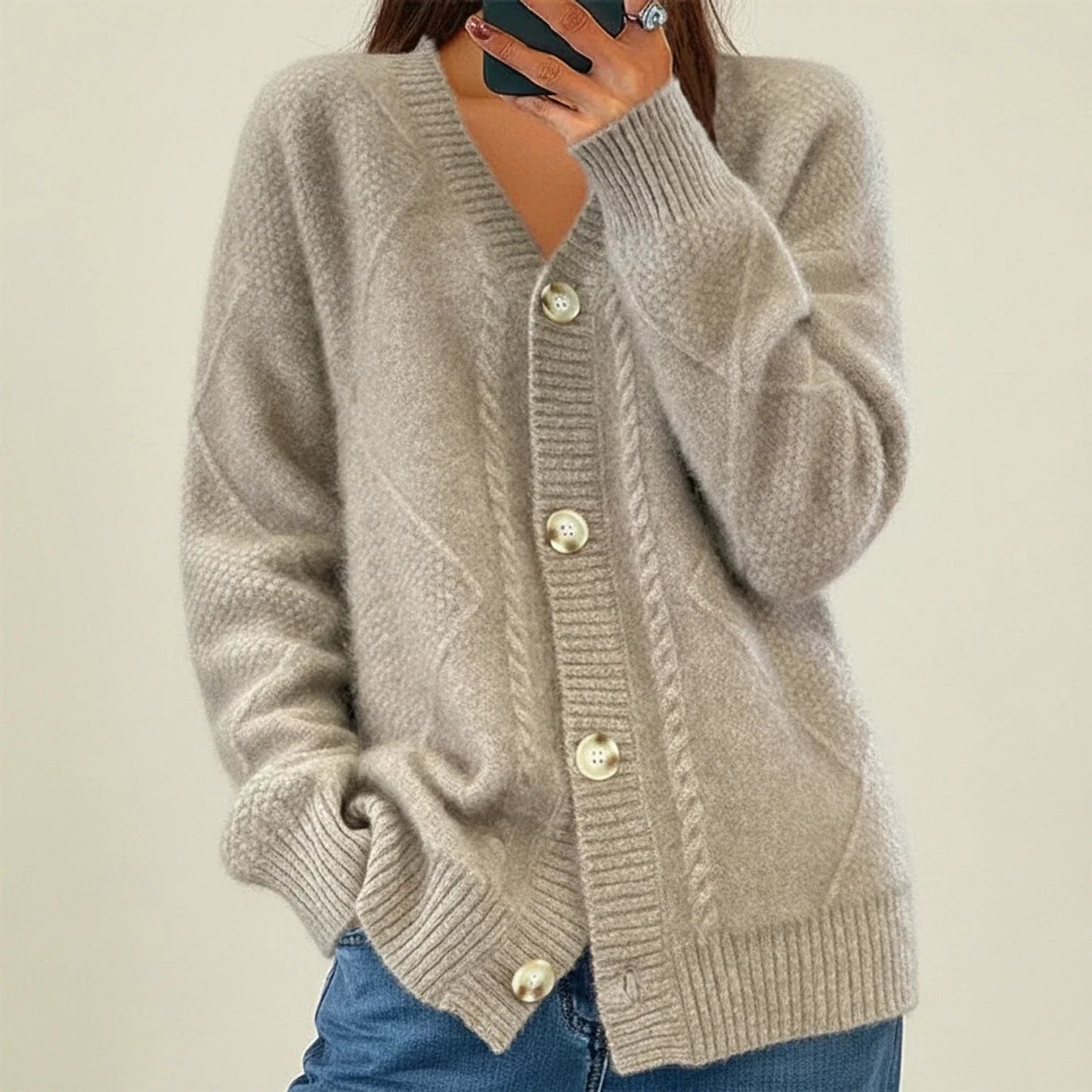 Classic Ladies Open Front Spring Cardigan