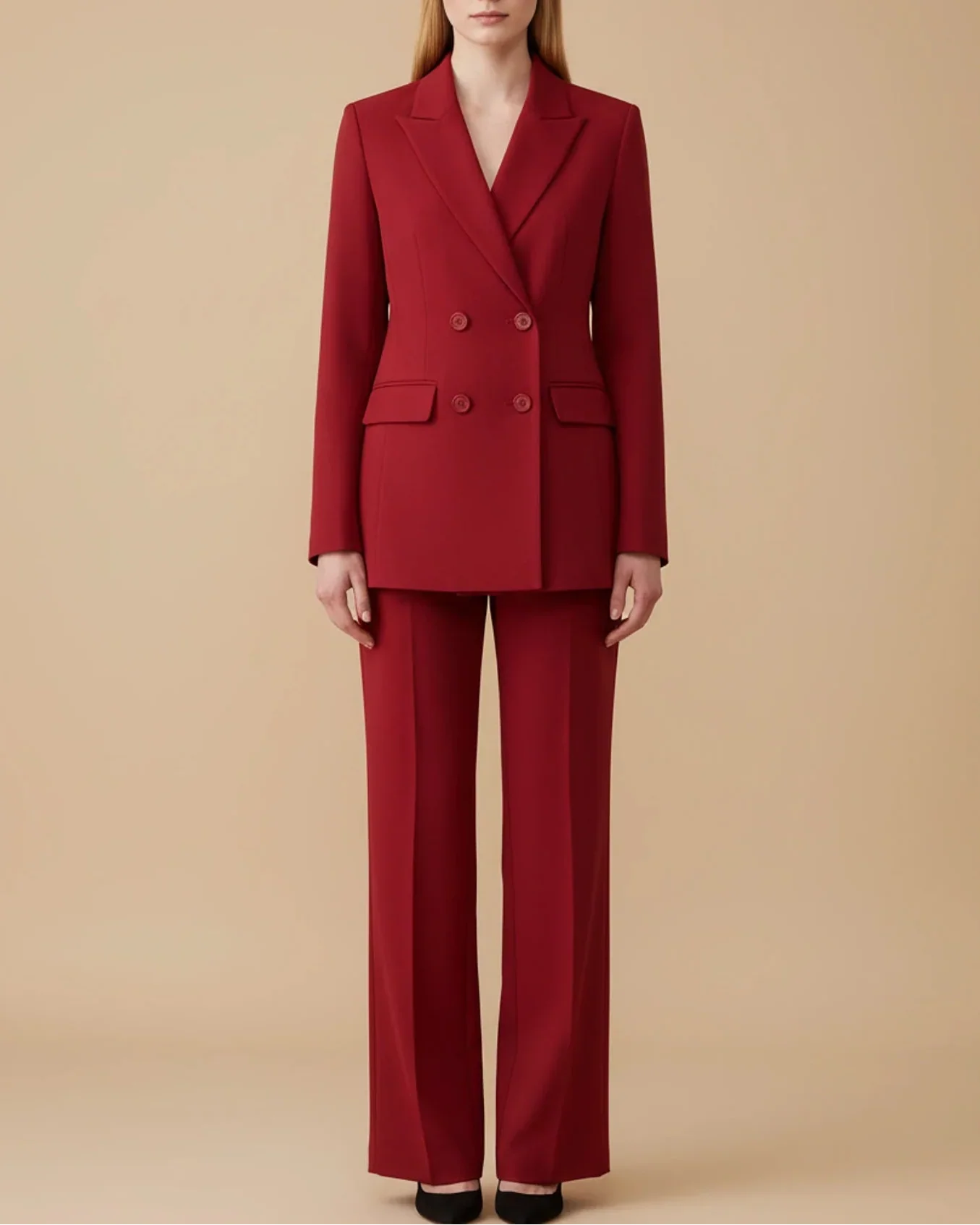 Elegant Ladies Business Two Piece Pantsuit