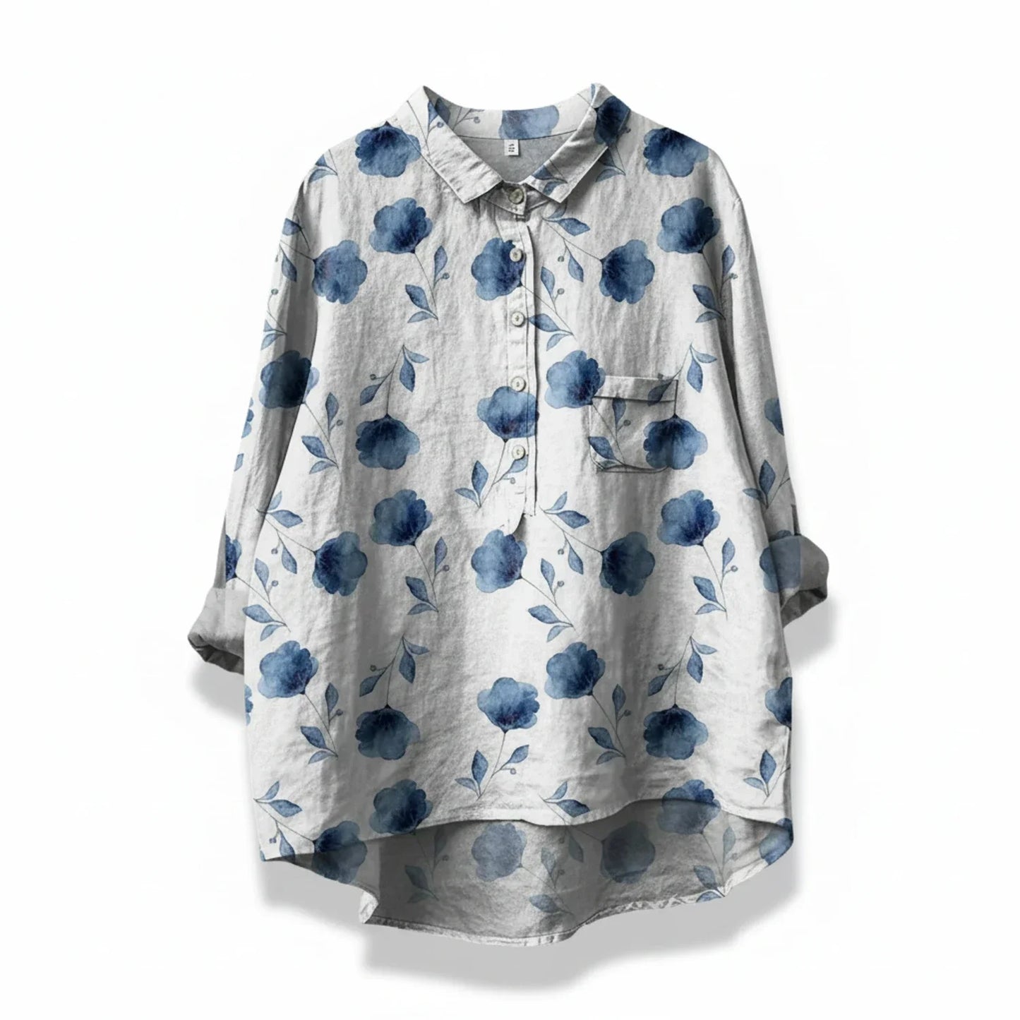 Pretty Floral Women's Summer Blouse Top